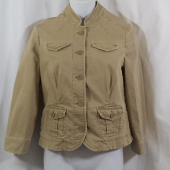 short khaki jacket womens